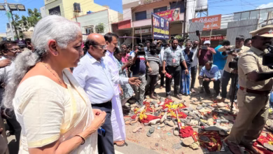Karur stampede, Nirmala Sitharaman visit Karur, TVK rally stampede