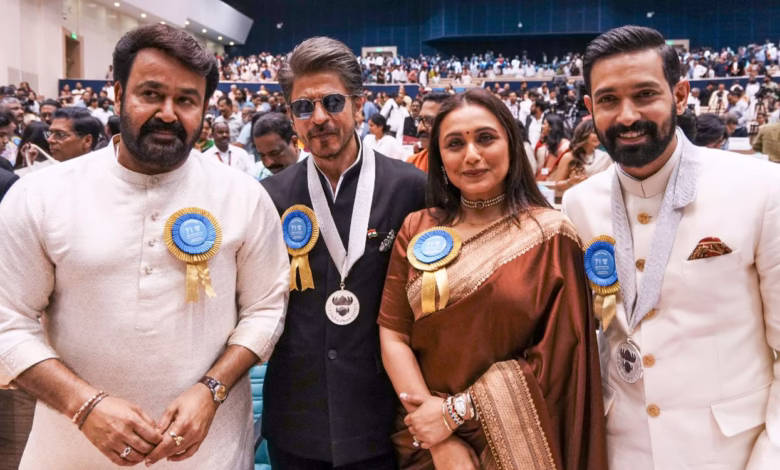 Shah Rukh Khan, Mohanlal, Rani Mukerji, Vikrant Massey receive National Awards 2023
