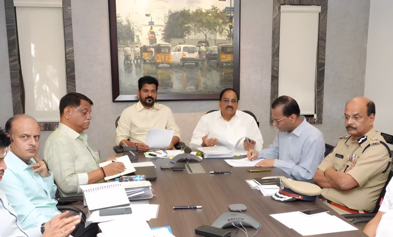 Revanth Reddy Warangal aerial survey, Telangana floods, Husnabad