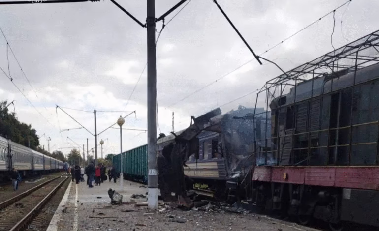 Russian Attack on Ukrainian Train Station in Sumy Injures 30 — Zelenskyy Condemns “Savage” Strike