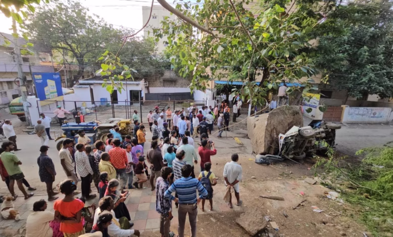 Hyderabad rockfall Malkajgiri, HYDRAA GHMC rescue operation