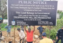 Hydraa reclaims 3,700 sq yards of encroached parkland in Bandlaguda Jagir