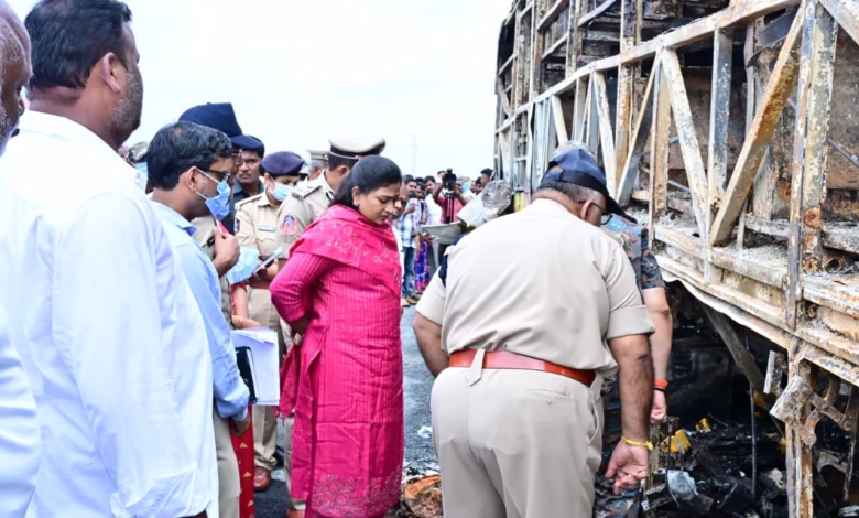 Andhra Pradesh Bus Fire Kurnool: 19 Dead, 16 Teams Formed for Investigation