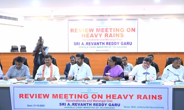 Telangana CM Revanth Reddy announces ₹10,000 per acre compensation