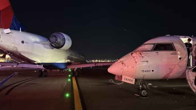 Delta planes collide at New York LaGuardia Airport, wind breaker, safety concerns rise