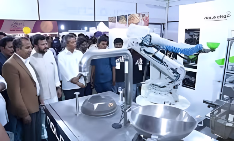 Vijayawada Utsav Robot Chef, Nala Chef Cooking, AI Robot Kitchen India, Anil Sunkara Robotics