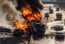 aipur Ajmer Highway accident, LPG truck explosion, Rajasthan fire incident