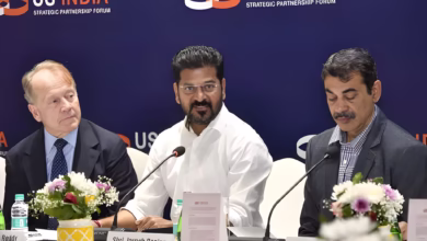 Revanth Reddy Telangana Rising 2047 Vision Telangana Development John Chambers supports