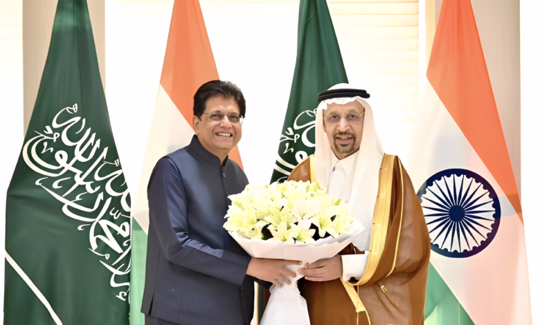 Piyush Goyal meets Saudi Investment Minister Khalid Al-Falih India-Saudi Arabia trade relations