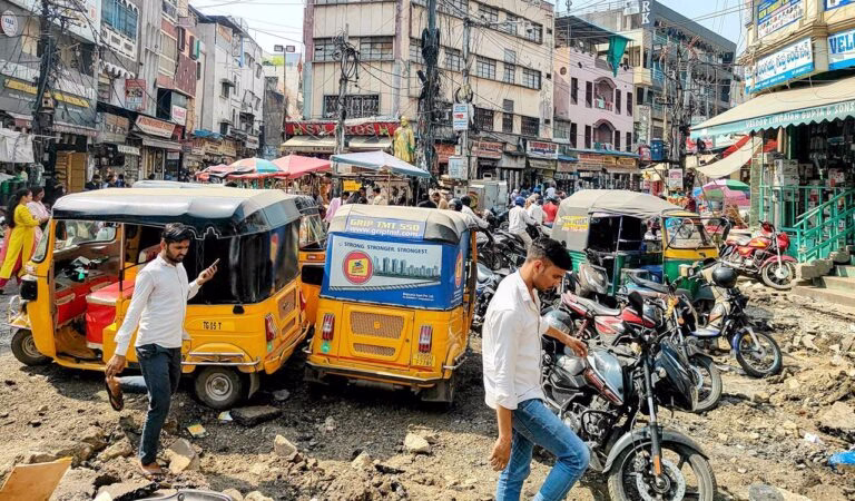 Hyderabad Begum Bazar traffic problem, GHMC road repair delay