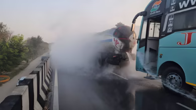 Jadcherla Bus Accident, Chemical Tanker Crash, Hyderabad Chittoor Bus