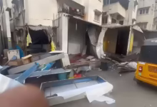 hyderabad encroachment drive, hyderabad demolition, kondapur land reclaimed