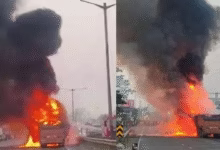 Pune highway accident, Navale bridge fire, 8 dead Pune crash