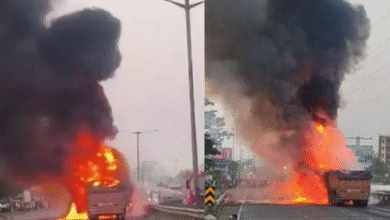 Pune highway accident, Navale bridge fire, 8 dead Pune crash