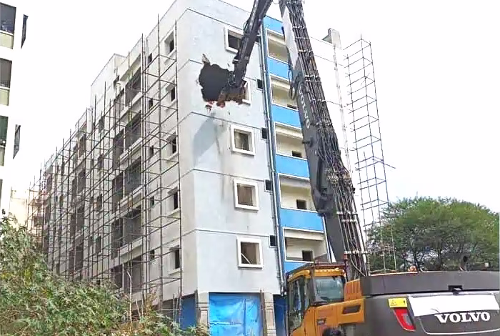 Hyderabad illegal building demolition, Miyapur illegal construction