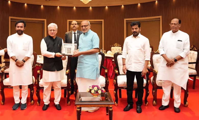 Vice President Telangana visit, CP Radhakrishnan Telangana, Ramoji Excellence