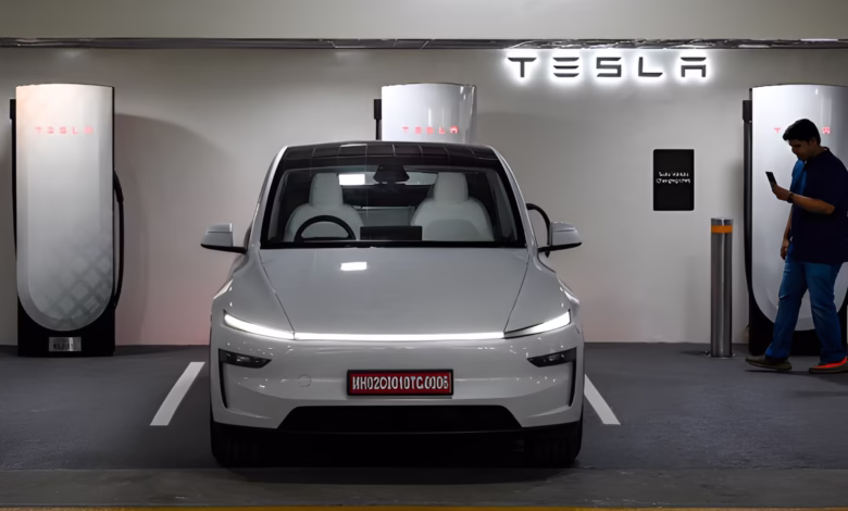 Tesla India, Gurugram Tesla Centre, Tesla Charging Station India Model Y