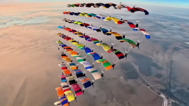 World Record Skydivers, Florida Skydive Record, Canopy Formation Record