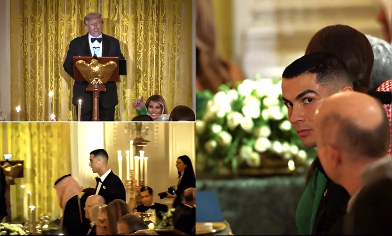 Cristiano Ronaldo, Mohammed bin Salman, Donald Trump, White House Dinner 2034 World Cup