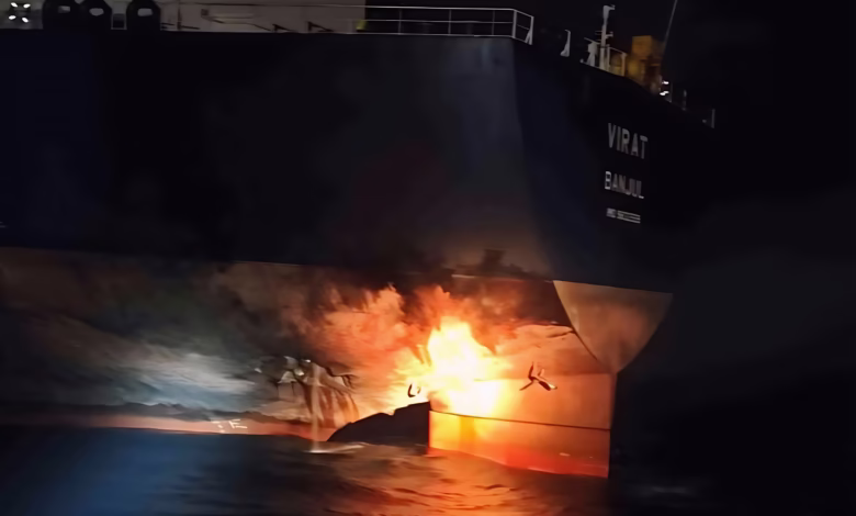 Ukraine drone attack, Russian tanker Virat hit, Black Sea explosion, Sea Baby drones