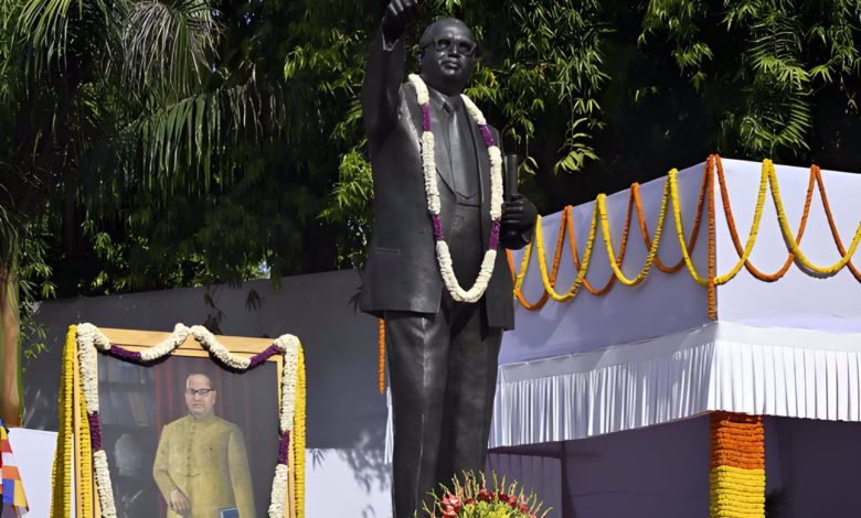 Indian leaders including PM Modi, Rahul Gandhi, and Kharge pay tributes to Dr. B.R. Ambedkar on his death anniversary