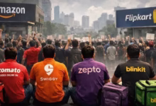 Nationwide gig workers strike India, New Year Eve delivery disruption, gig workers protest India