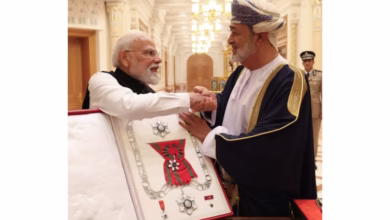 Prime Minister Modi conferred with the highest honor of the Sultanate of Oman