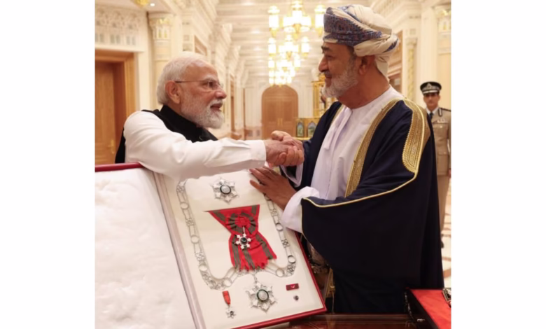 Prime Minister Modi conferred with the highest honor of the Sultanate of Oman