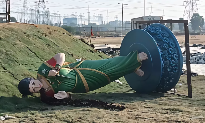 Telangana Thalli statue after Global Summit, draws flak