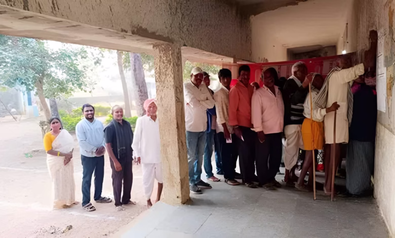 Polling for the second phase of Telangana gram panchayat elections has begun across 193 mandals