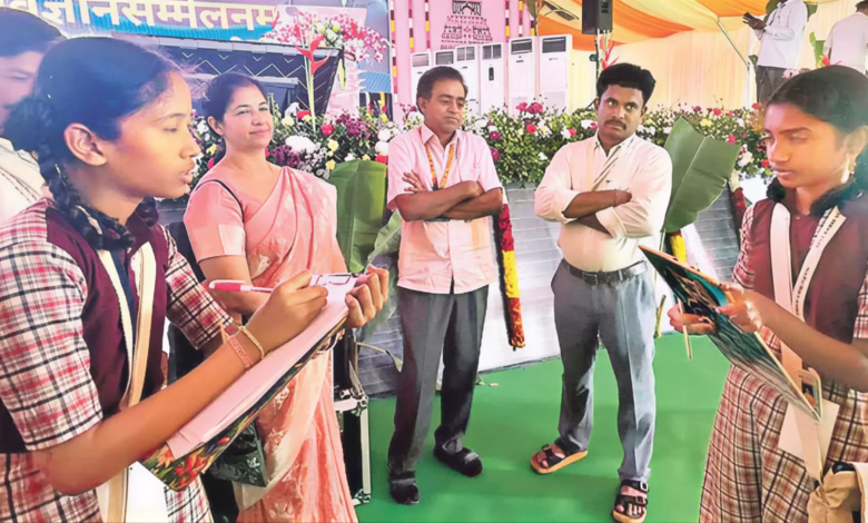 Eyebrow coding communication, Telangana teacher innovation, non-verbal communication