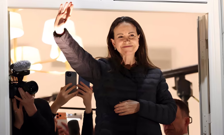 Maria Machado, who was absent from the Nobel Peace Prize ceremony