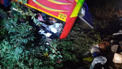 Bus with pilgrims falls into gorge in Andhra Pradesh eight killed