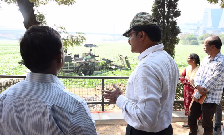 Durgam Cheruvu foul smell, HYDRAA action Hyderabad, sewage discharge lake