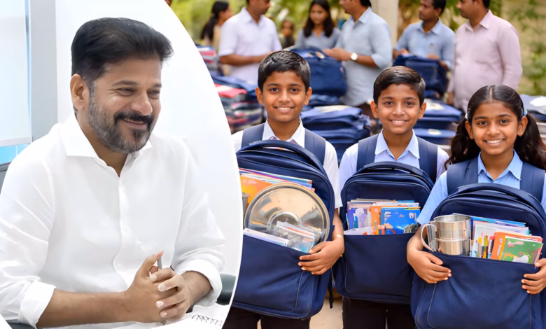 Revanth Reddy announces to launch educational kits scheme for students
