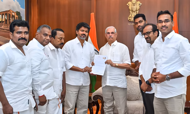 Vijay meets Governor Arlekar again in fresh push to form TVK's govt
