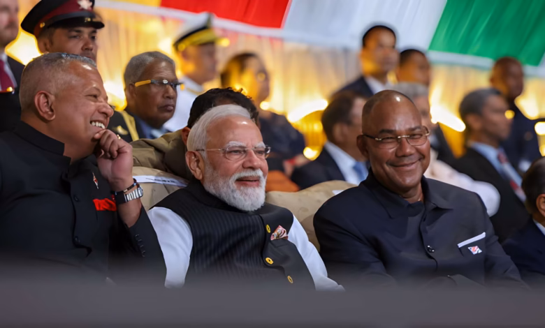 Narendra Modi is attending the Seychelles National Day event