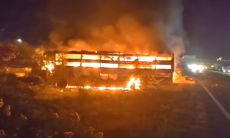 Rajasthan Bus Fire 8 Killed, 29 Injured