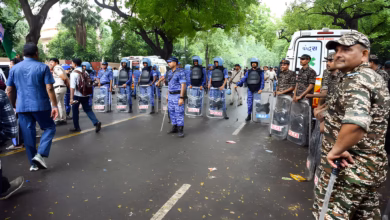 Delhi Police RAF action July 20,NEET paper leak protest