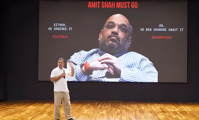 Rahul Gandhi, Amit Shah resignation