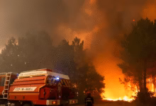 France-Spain border fire,  Gironde wildfire