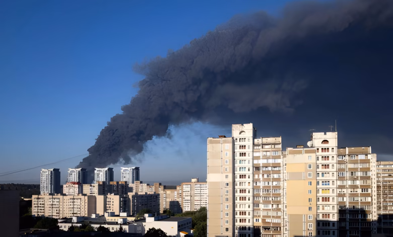 Russia Ukraine war, Myla warehouse strike, Bucha drone attack