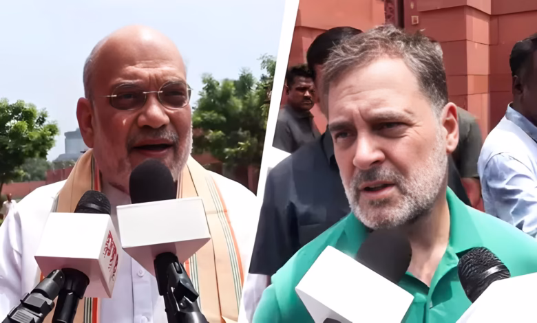 Amit Shah, Rahul Gandhi, Parliament Deadlock