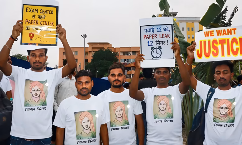 Jharkhand protest, JPSC exam, JSSC paper leak