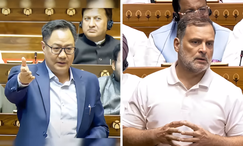 Rahul Gandhi, Kiren Rijiju, Delimitation Bill, Parliament