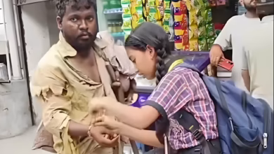 Raksha Bandhan schoolgirl rakhi viral video, emotional viral video