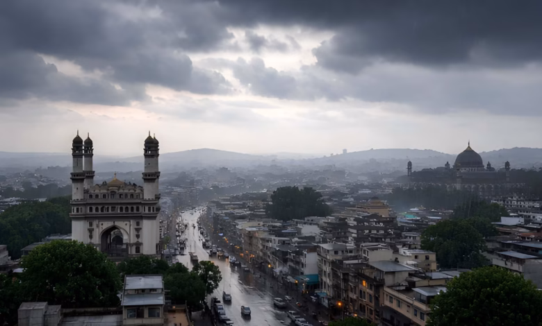Hyderabad rain, gusty winds up to 40 kmph