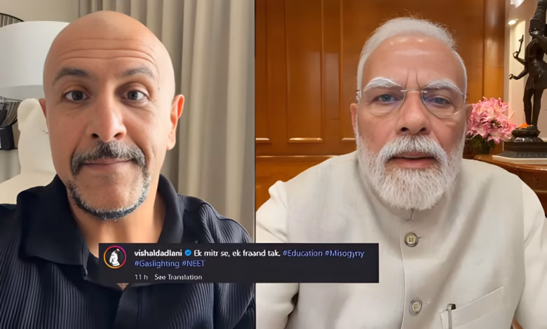 Vishal Dadlani, Narendra Modi video, student protest, NEET