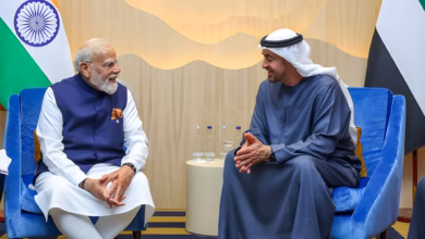 Narendra Modi and Sheikh Mohamed bin Zayed phone call