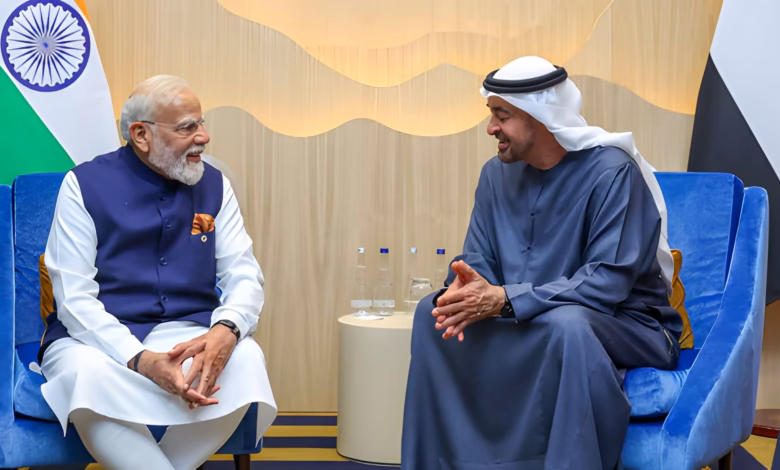 Narendra Modi and Sheikh Mohamed bin Zayed phone call